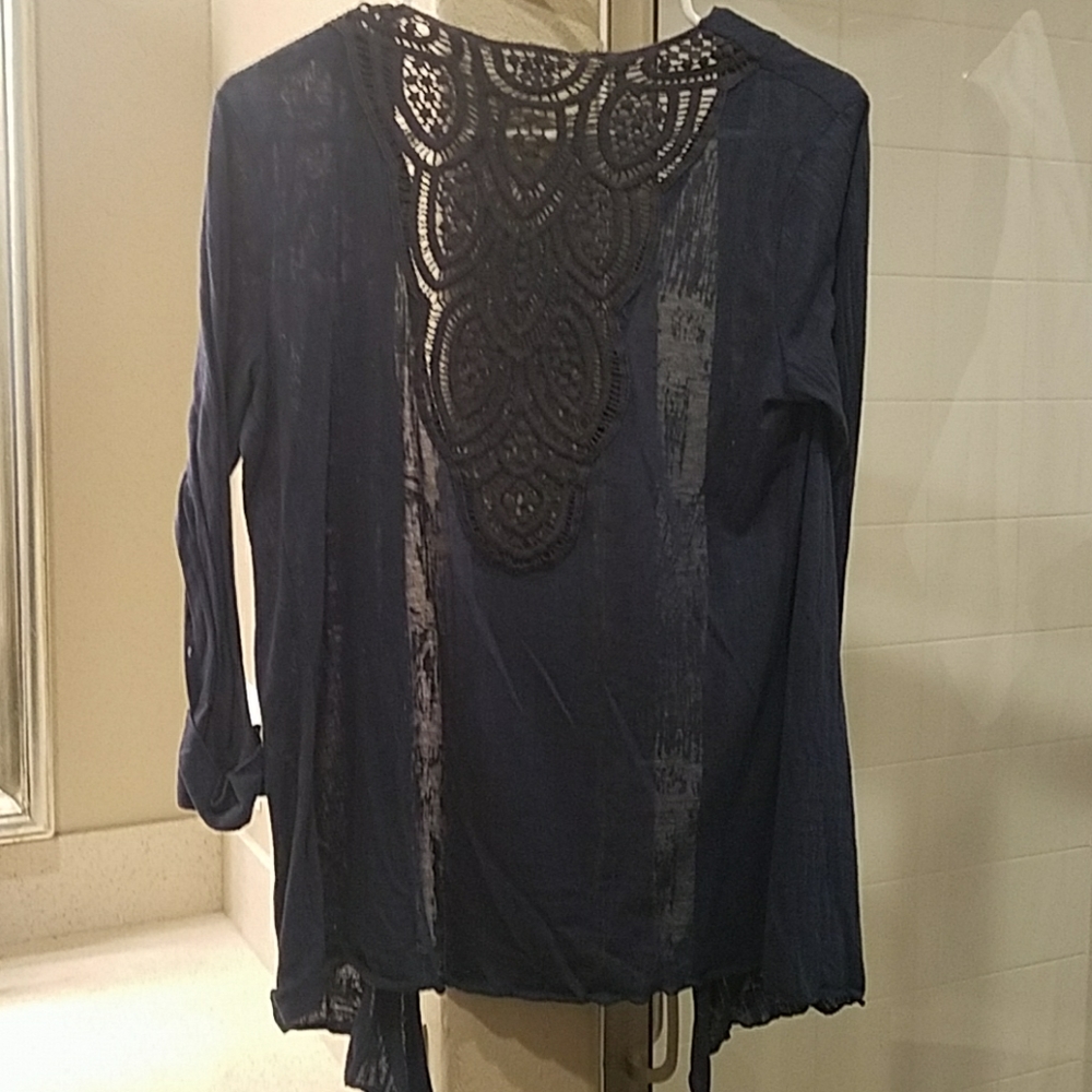 Maurices cardigan, embroidered back